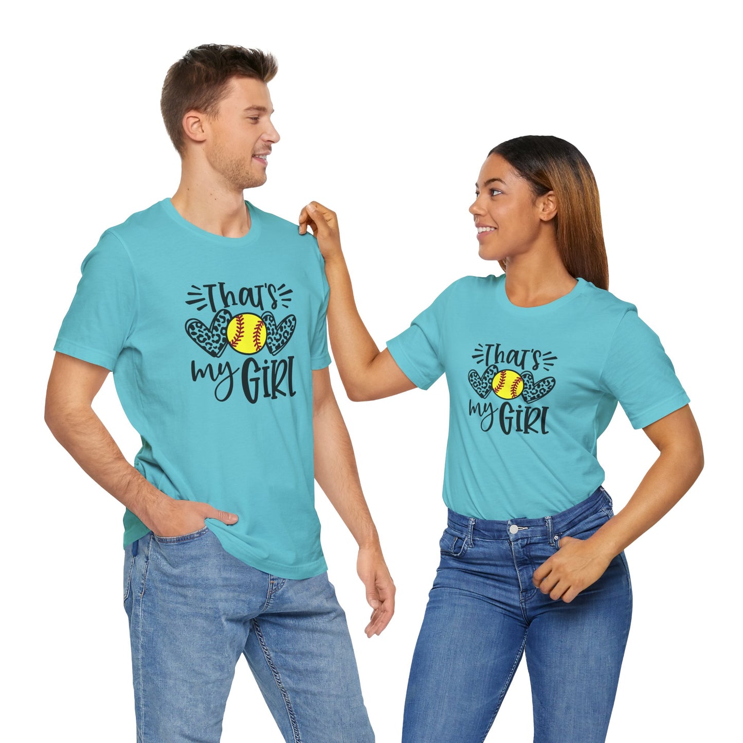 That's My Girl SoftBall Jersey Short Sleeve Tee