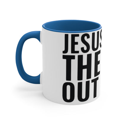 Jesus Loves The Hell out of Me, Accent Coffee Mug, 11oz