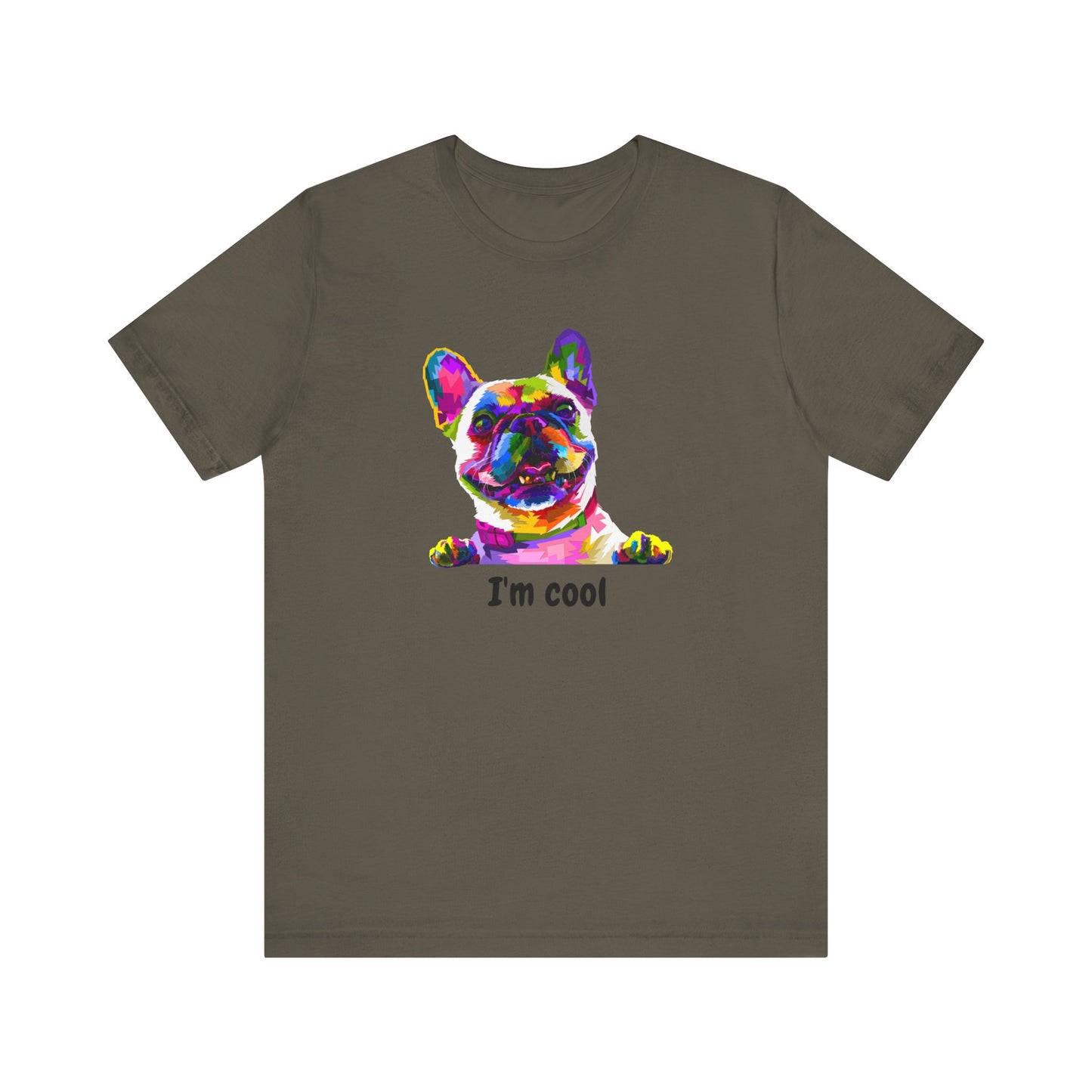 I'm Cool English Bulldog, Jersey Short Sleeve Tee