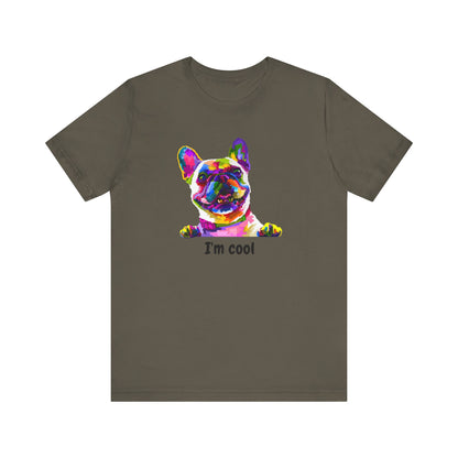 I'm Cool English Bulldog, Jersey Short Sleeve Tee