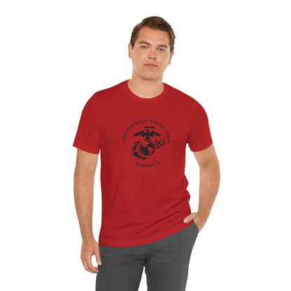 United States Marine Corps, Semper Fi, Jersey Short Sleeve Tee