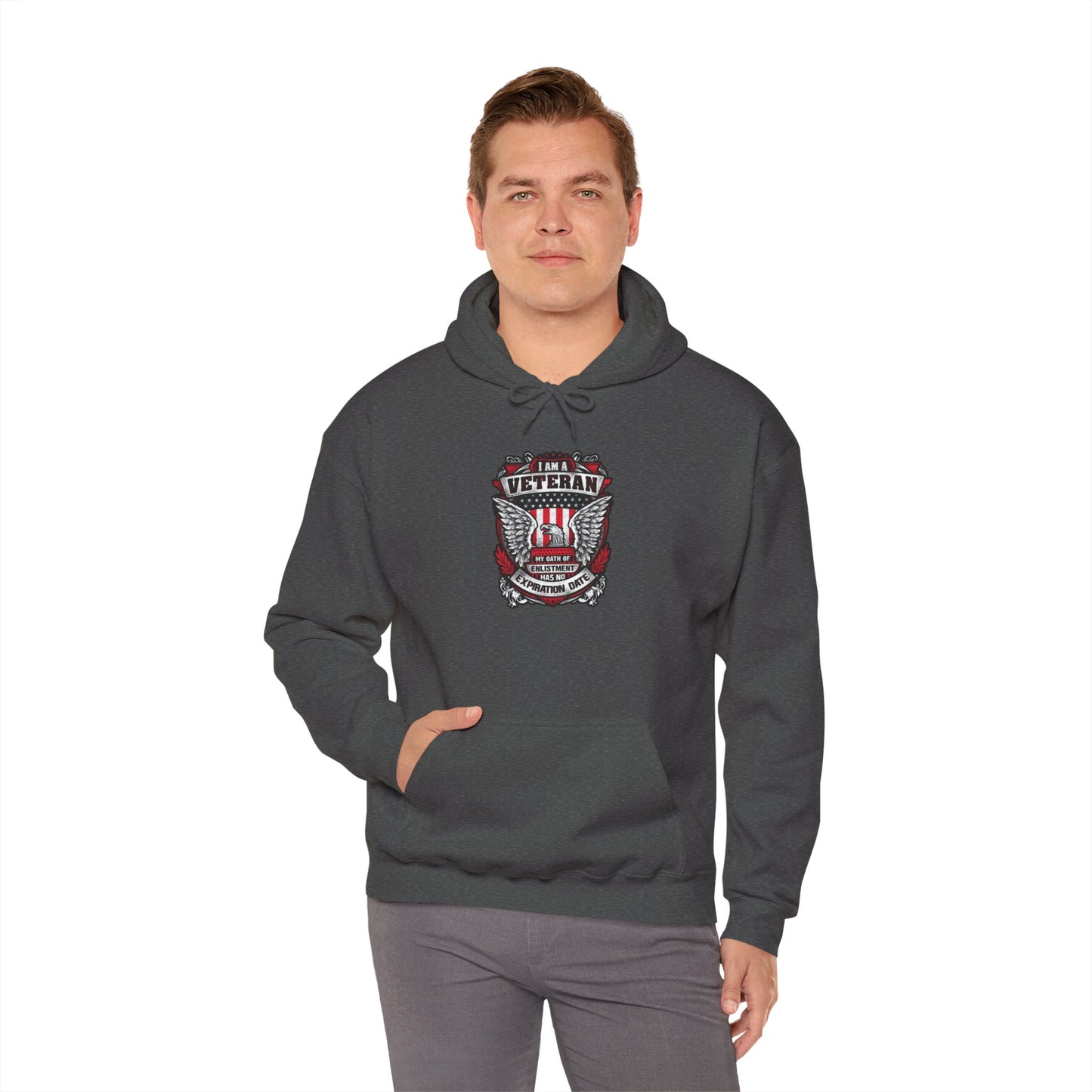I Am A Veteran My Oath Of Enlistment Has No Expiration Date Hoodie Heavy Blend™ Hooded Sweatshirt
