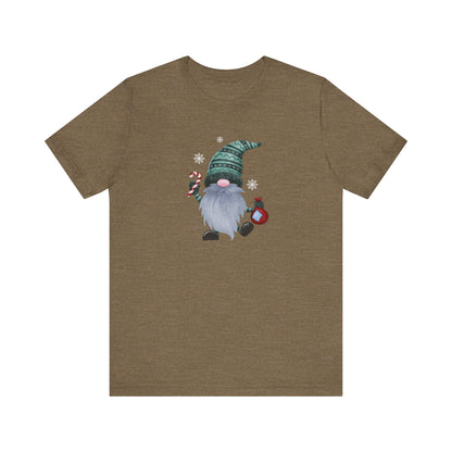 Happy Holidays, Party Gnome, Jersey Short Sleeve Tee