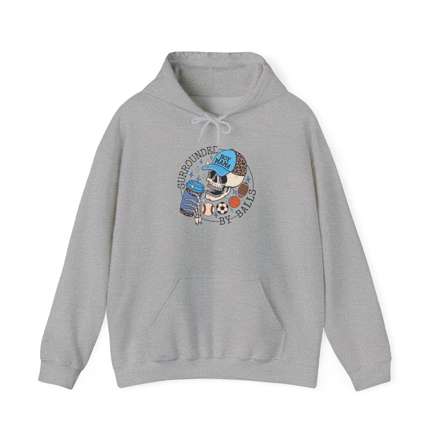 Surrounded By Balls Boy Mama, Hoodie Heavy Blend™ Hooded Sweatshirt