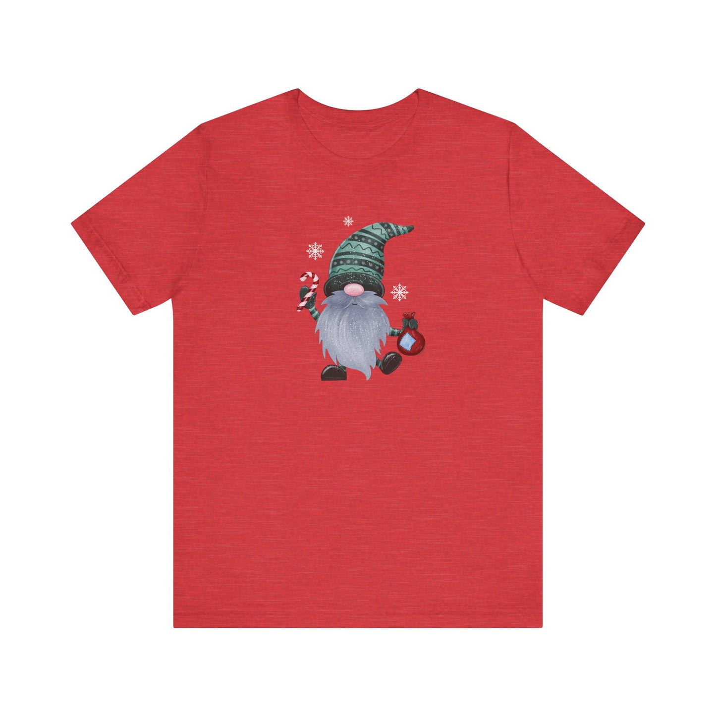 Happy Holidays, Party Gnome, Jersey Short Sleeve Tee