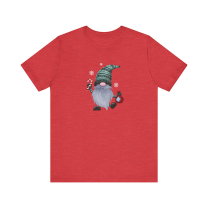 Happy Holidays, Party Gnome, Jersey Short Sleeve Tee