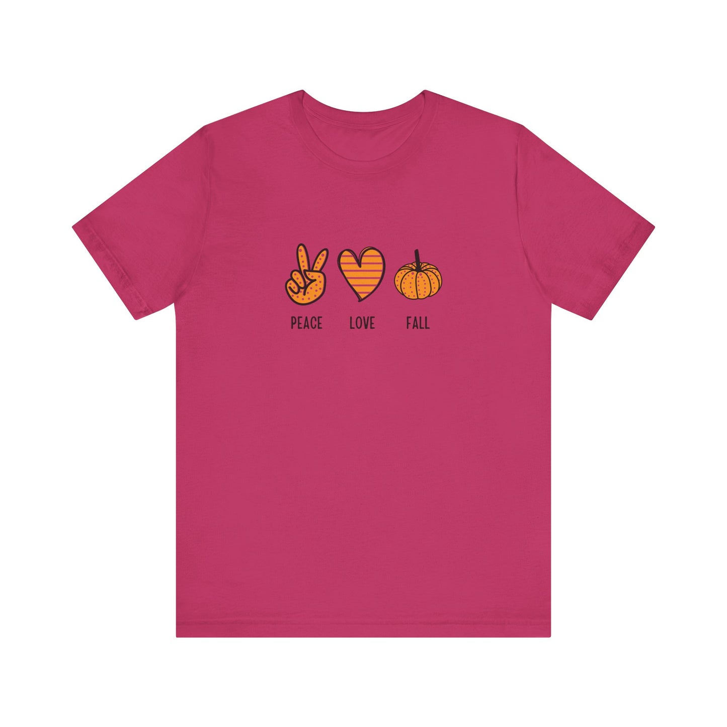 Peace, Love, Fall Jersey Short Sleeve Tee