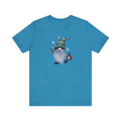 Happy Holidays, Party Gnome, Jersey Short Sleeve Tee