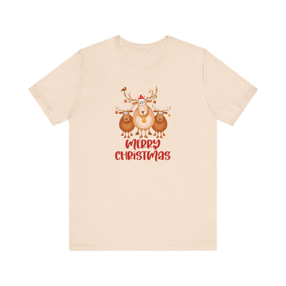 Merry Christmas Deer, Jersey Short Sleeve Tee