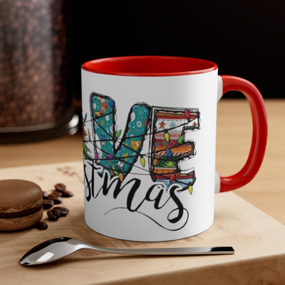 Live Christmas, Accent Coffee Mug, 11oz