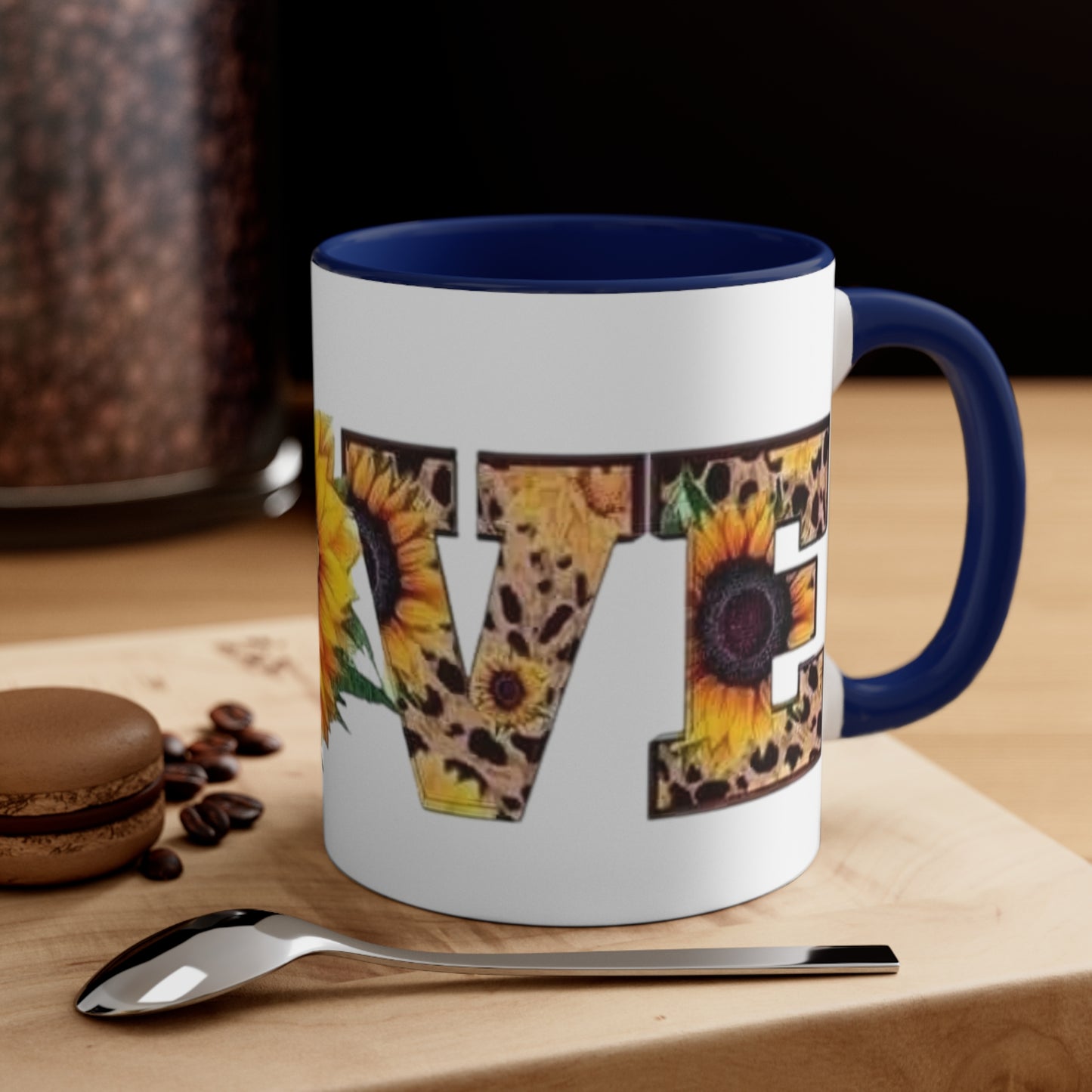 Sunflower Love, Accent Coffee Mug, 11oz