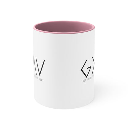 God is Greater Than Highs and Lows, Accent Coffee Mug, 11oz