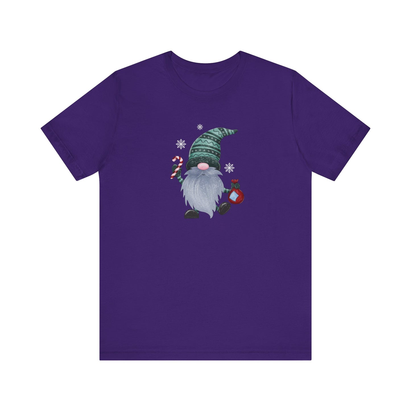 Happy Holidays, Party Gnome, Jersey Short Sleeve Tee