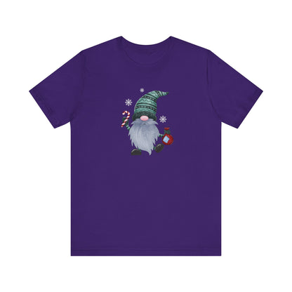 Happy Holidays, Party Gnome, Jersey Short Sleeve Tee