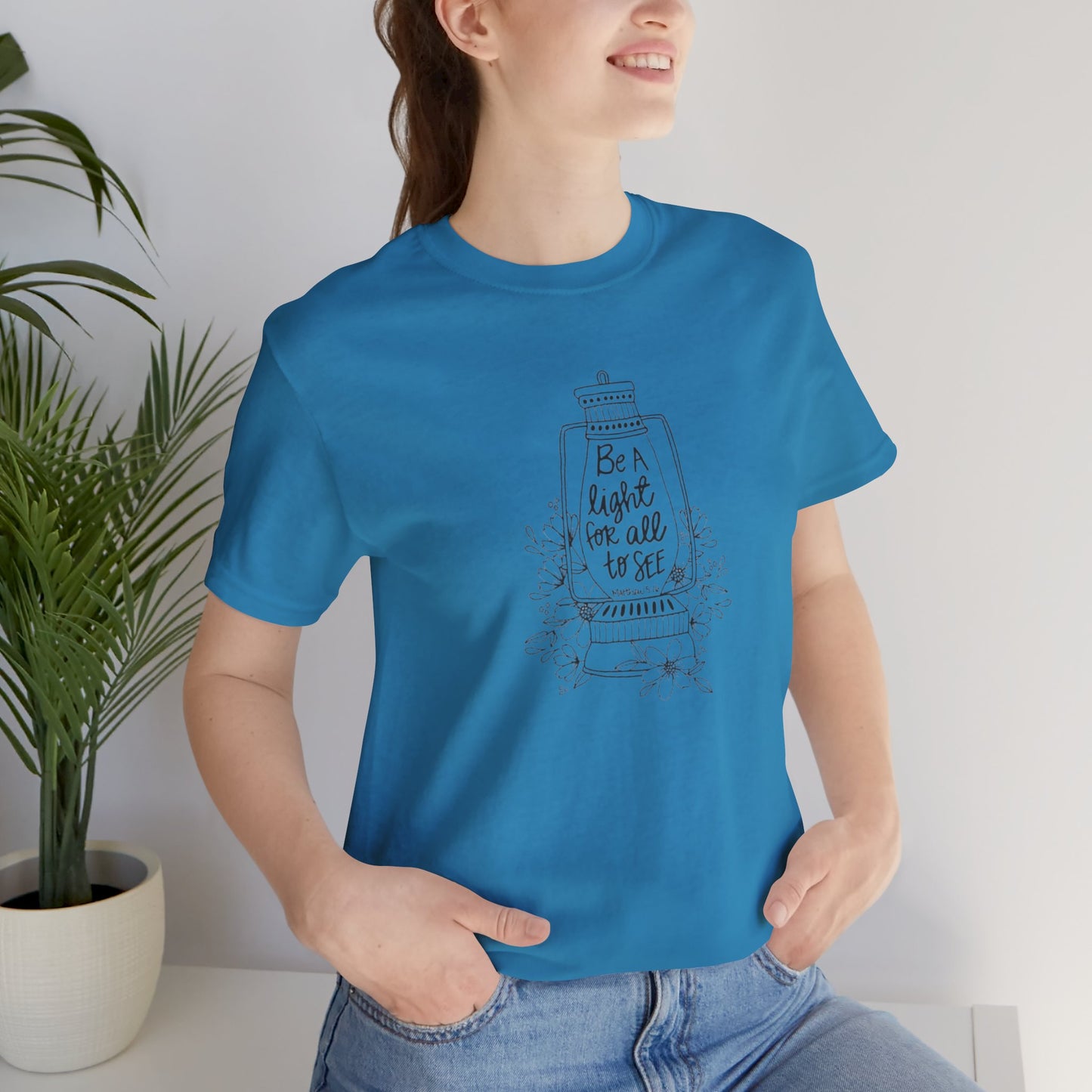 Be The Light For All To See, Jersey Short Sleeve Tee
