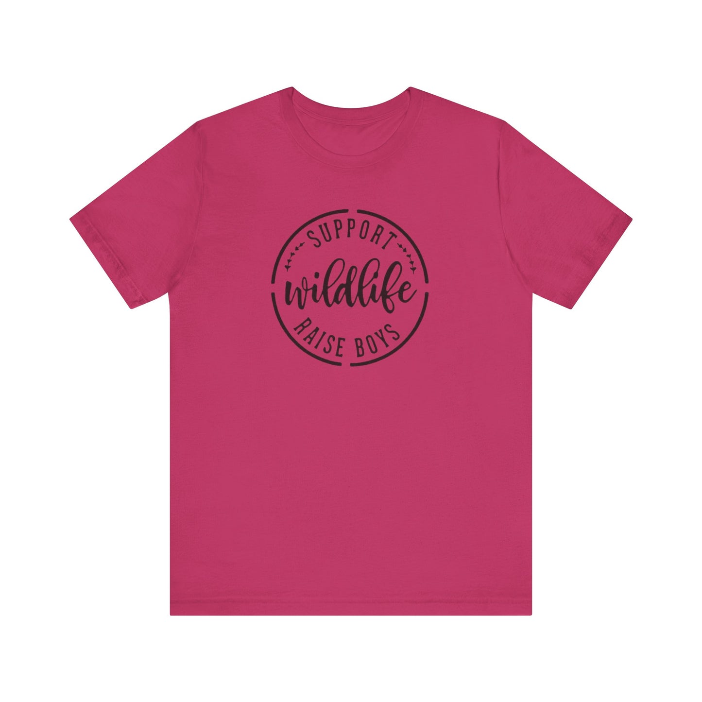 Support Wildlife Raise Boys  Jersey Short Sleeve Tee