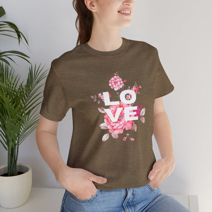 Love with Flowers Jersey Short Sleeve Tee
