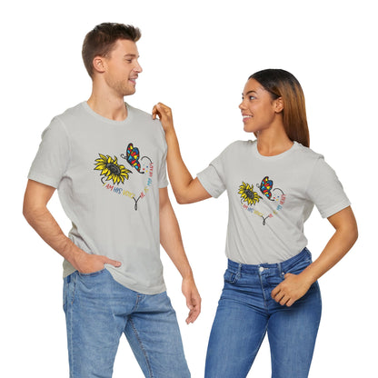 I Am His Voice, He Is My Heart Autism Shirt, Jersey Short Sleeve Tee
