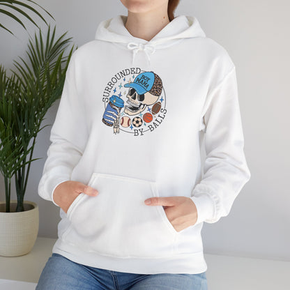 Surrounded By Balls Boy Mama, Hoodie Heavy Blend™ Hooded Sweatshirt