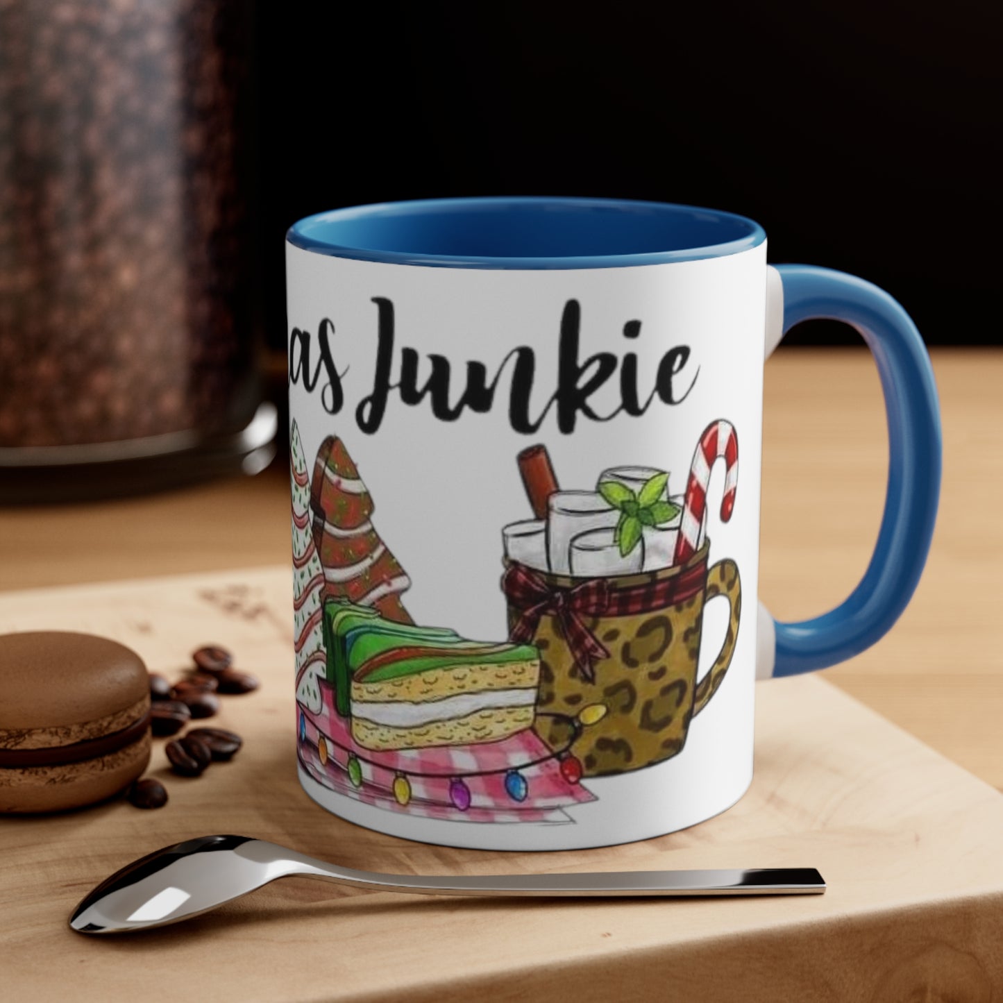 Christmas Junkie, Accent Coffee Mug, 11oz