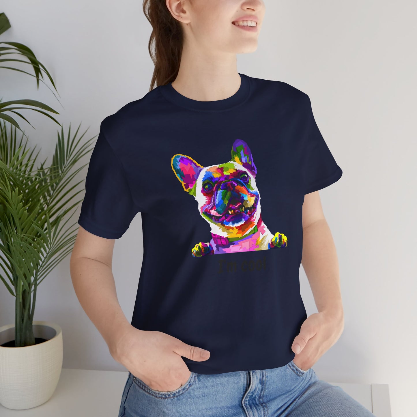 I'm Cool English Bulldog, Jersey Short Sleeve Tee