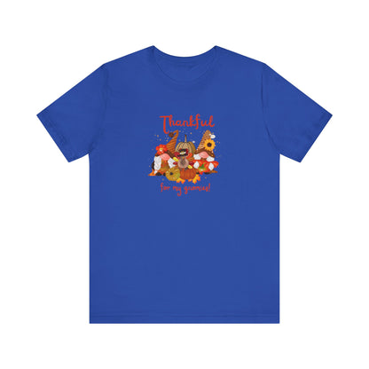 Thankful For My Gnomies, Jersey Short Sleeve Tee