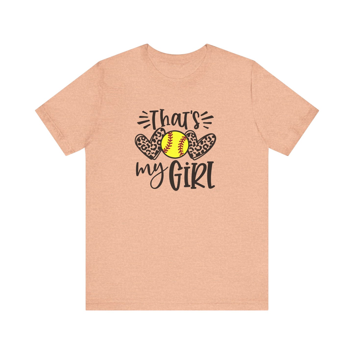 That's My Girl SoftBall Jersey Short Sleeve Tee