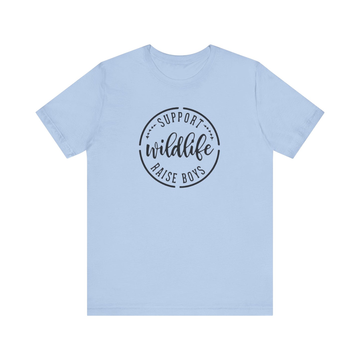 Support Wildlife Raise Boys  Jersey Short Sleeve Tee