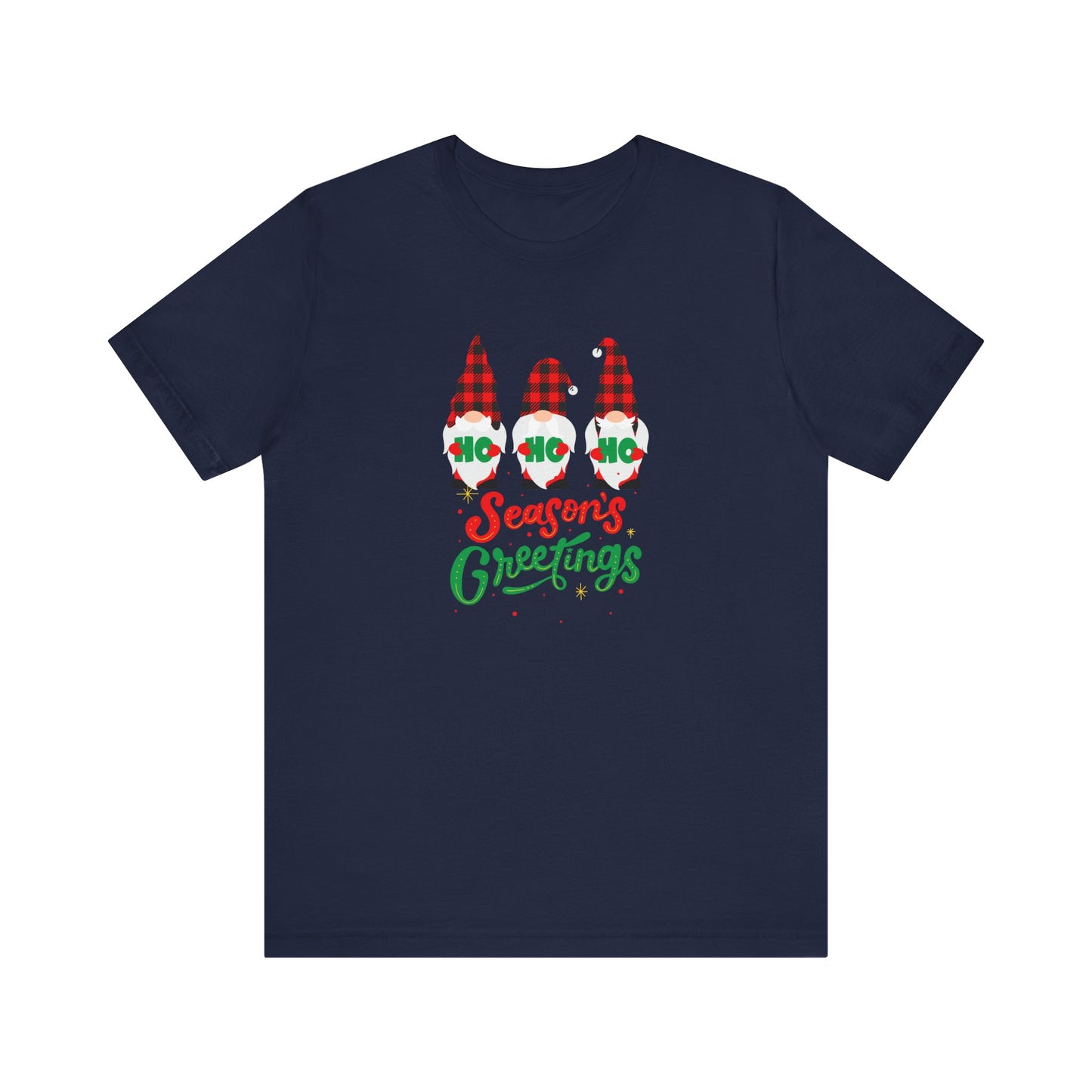 Season's Greeting Gnomes, Jersey Short Sleeve Tee