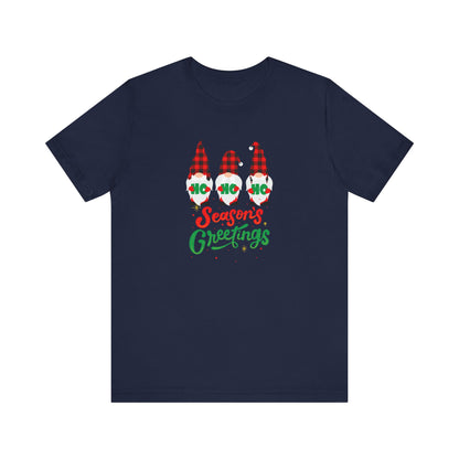 Season's Greeting Gnomes, Jersey Short Sleeve Tee