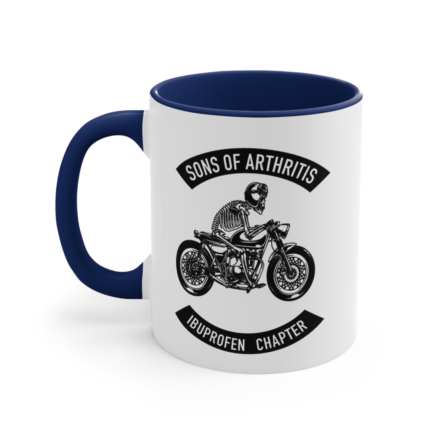 Sons of Arthritis Ibuprofen Chapter Accent Coffee Mug, 11oz