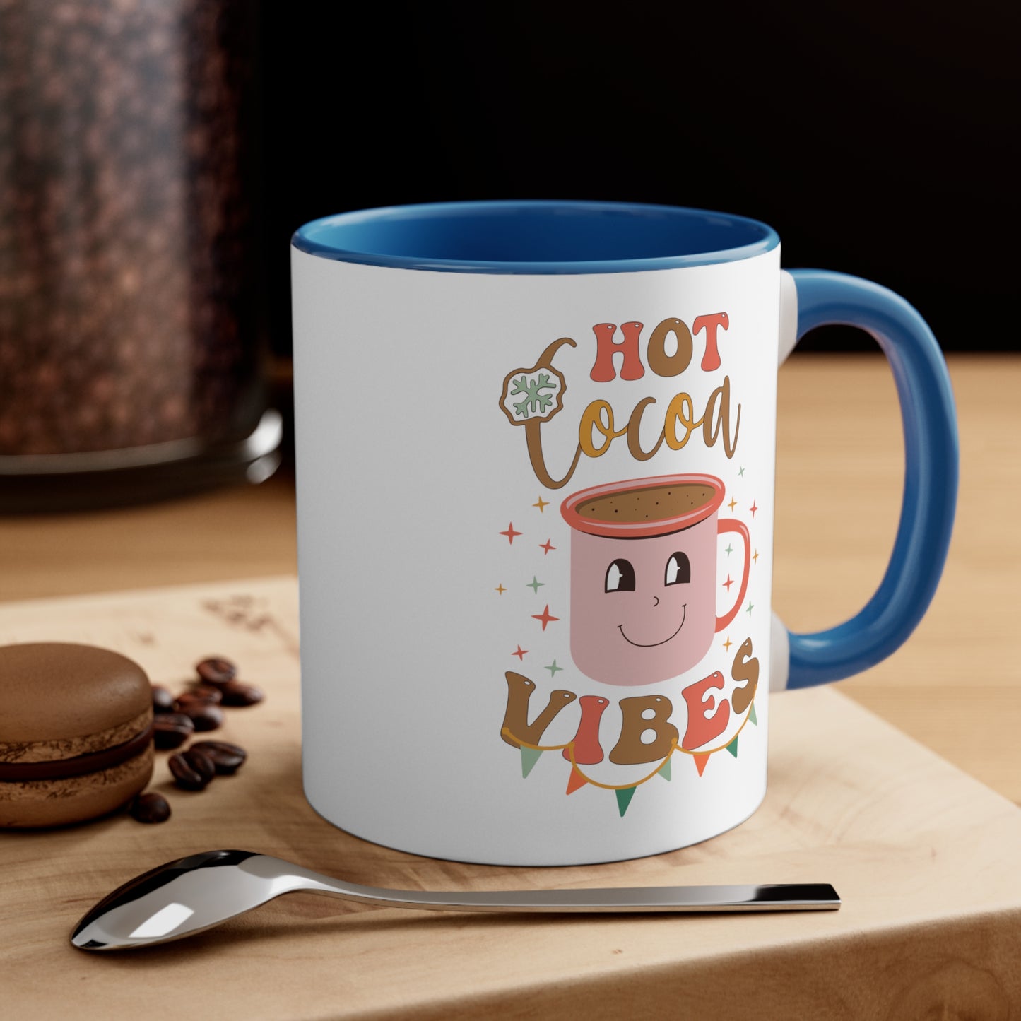 Hot Coco Vibes,  Accent Coffee Mug, 11oz