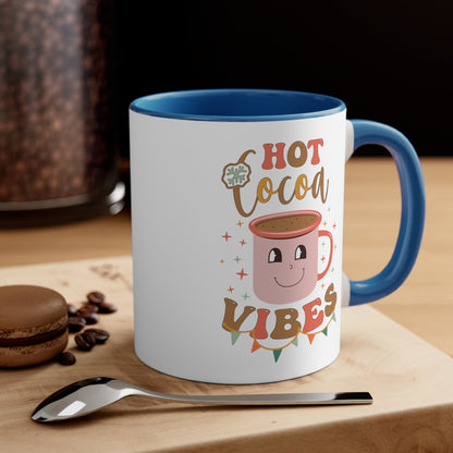 Hot Coco Vibes,  Accent Coffee Mug, 11oz