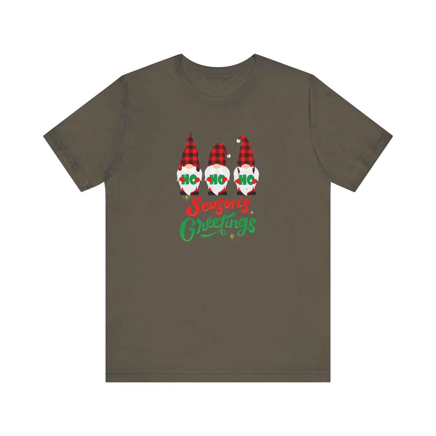 Season's Greeting Gnomes, Jersey Short Sleeve Tee