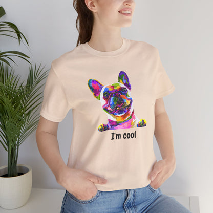 I'm Cool English Bulldog, Jersey Short Sleeve Tee