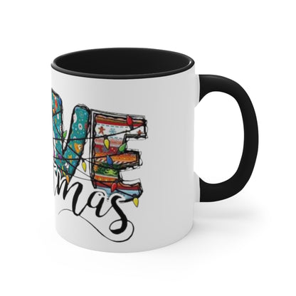 Live Christmas, Accent Coffee Mug, 11oz