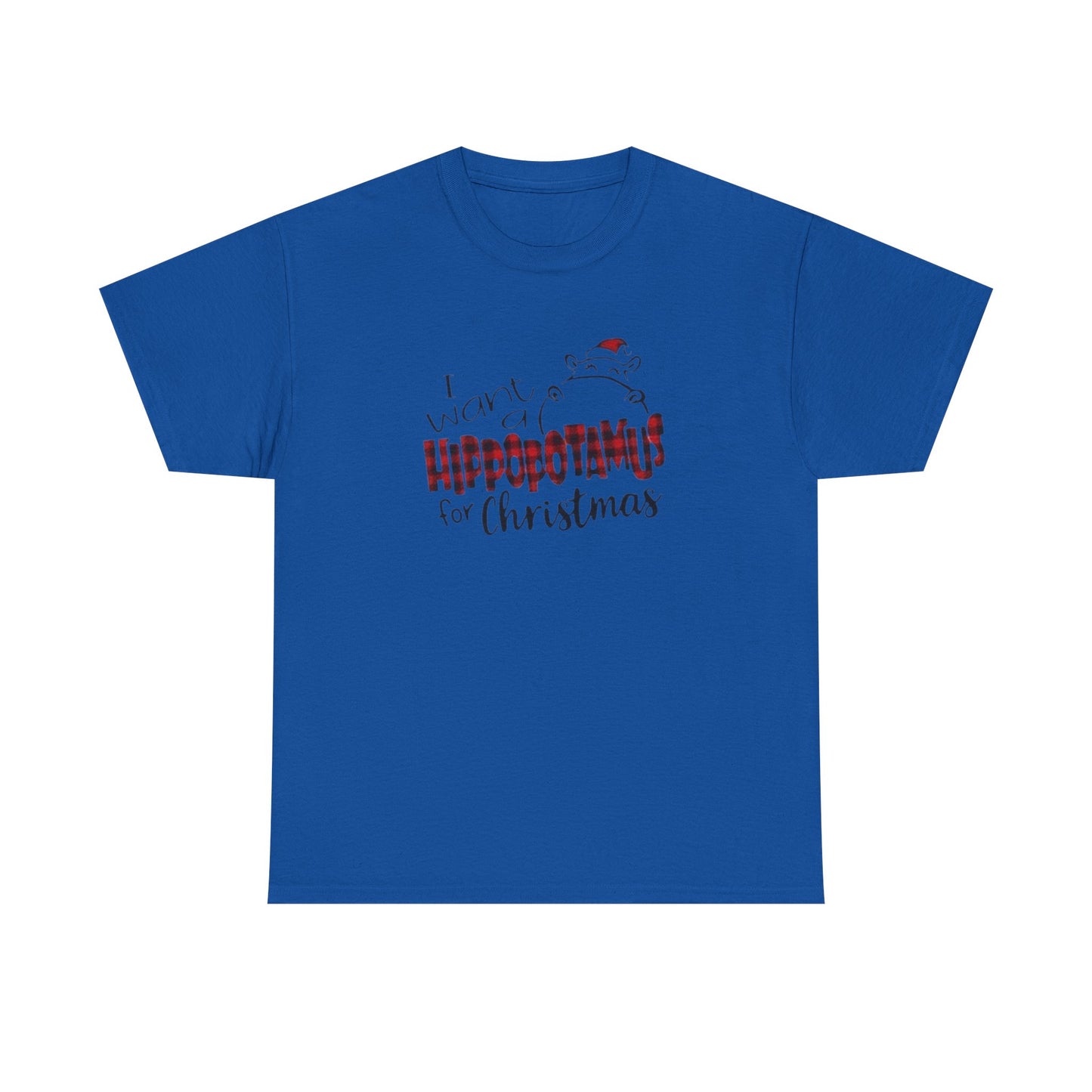 I Want a Hippopotamus for Christmas Heavy Cotton Tee