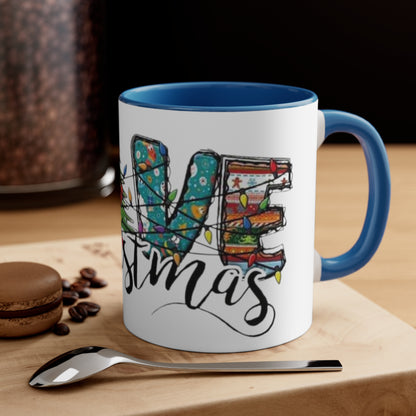 Live Christmas, Accent Coffee Mug, 11oz