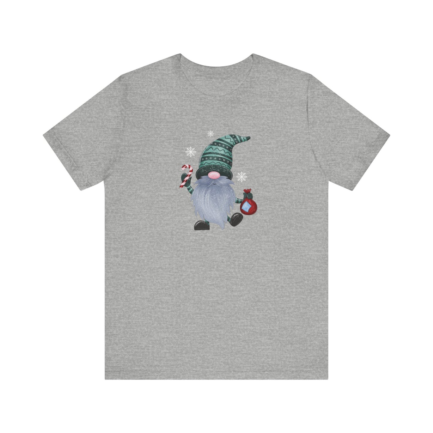 Happy Holidays, Party Gnome, Jersey Short Sleeve Tee