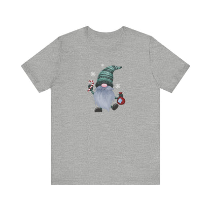 Happy Holidays, Party Gnome, Jersey Short Sleeve Tee
