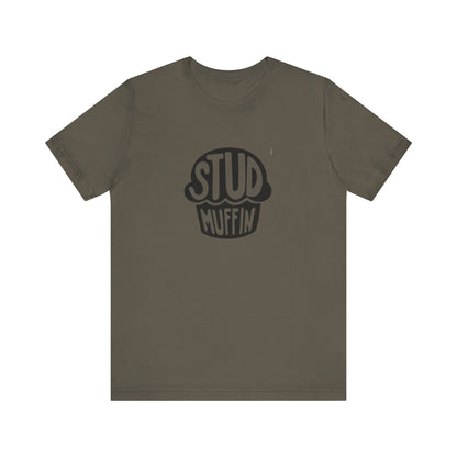 Stud Muffin, Unisex Jersey Short Sleeve Tee