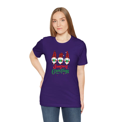Season's Greeting Gnomes, Jersey Short Sleeve Tee