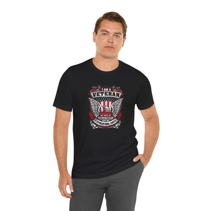I Am a Veteran My Oath Of Enlistment Has No Expiration Date, Jersey Short Sleeve Tee