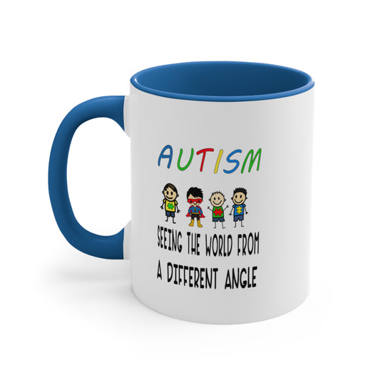 Autism, Seeing the World from A different Angle, Coffee Mug, 11oz