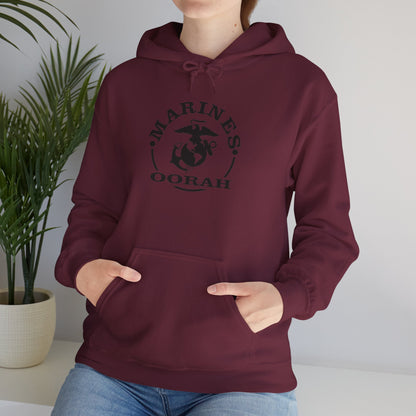 Marines Oorah Hoodie,  Heavy Blend™ Hooded Sweatshirt