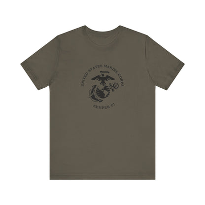 United States Marine Corps, Semper Fi, Jersey Short Sleeve Tee