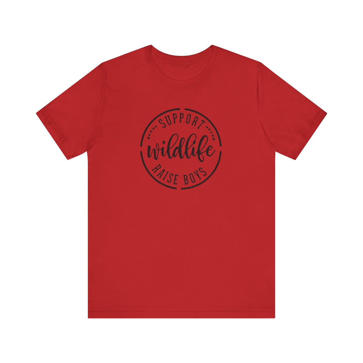 Support Wildlife Raise Boys  Jersey Short Sleeve Tee