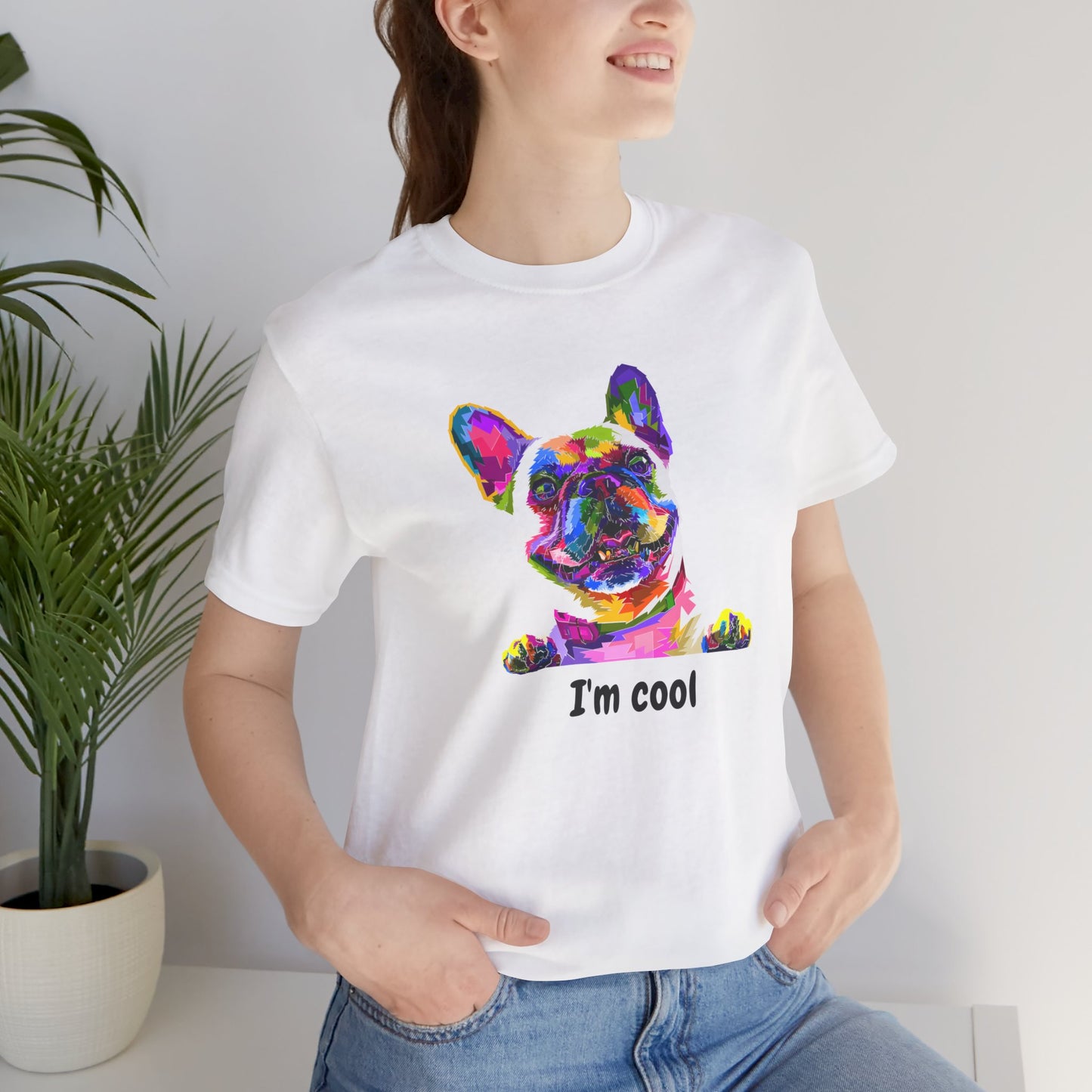 I'm Cool English Bulldog, Jersey Short Sleeve Tee