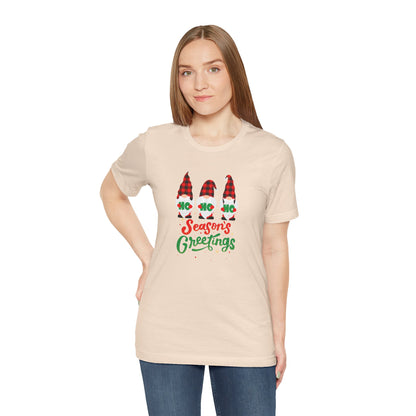 Season's Greeting Gnomes, Jersey Short Sleeve Tee