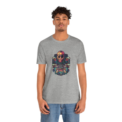 Welcome to Camp Crystal Lake Halloween T-Shirt, Unisex Jersey Short Sleeve Tee